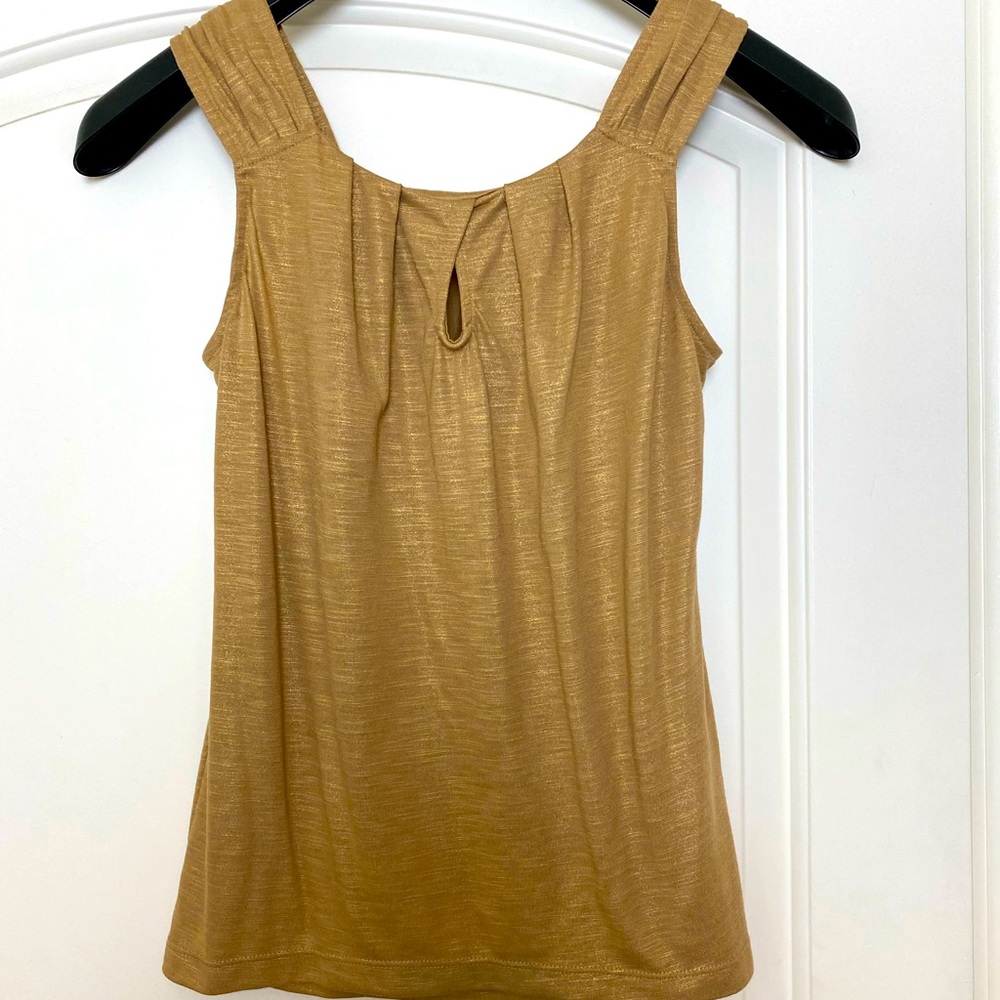 Gold Shimmer Tanked Blouse💛